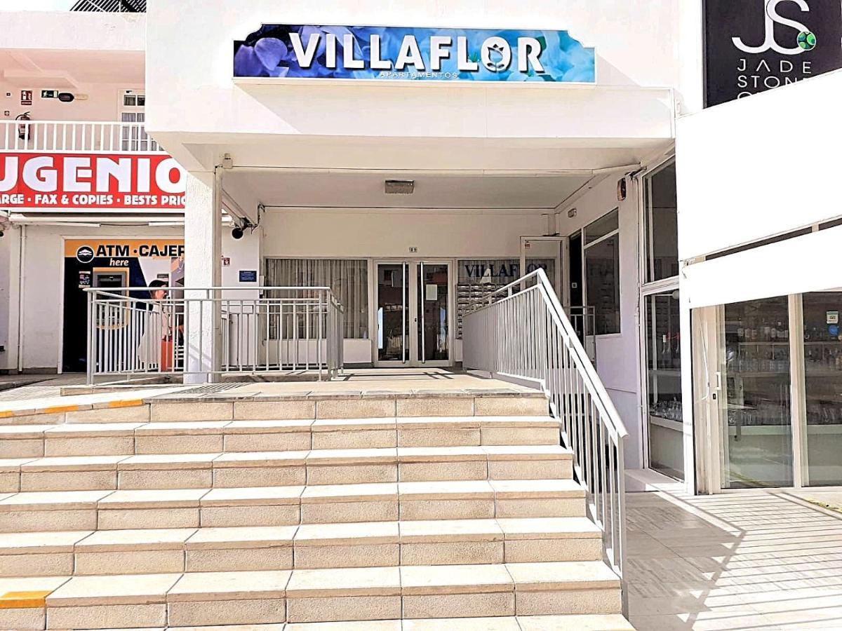 First Line Villa Floor Studio Apartment With Amazing Sea View Air Conditioned Just 50M From The Beach Costa Adeje  Luaran gambar