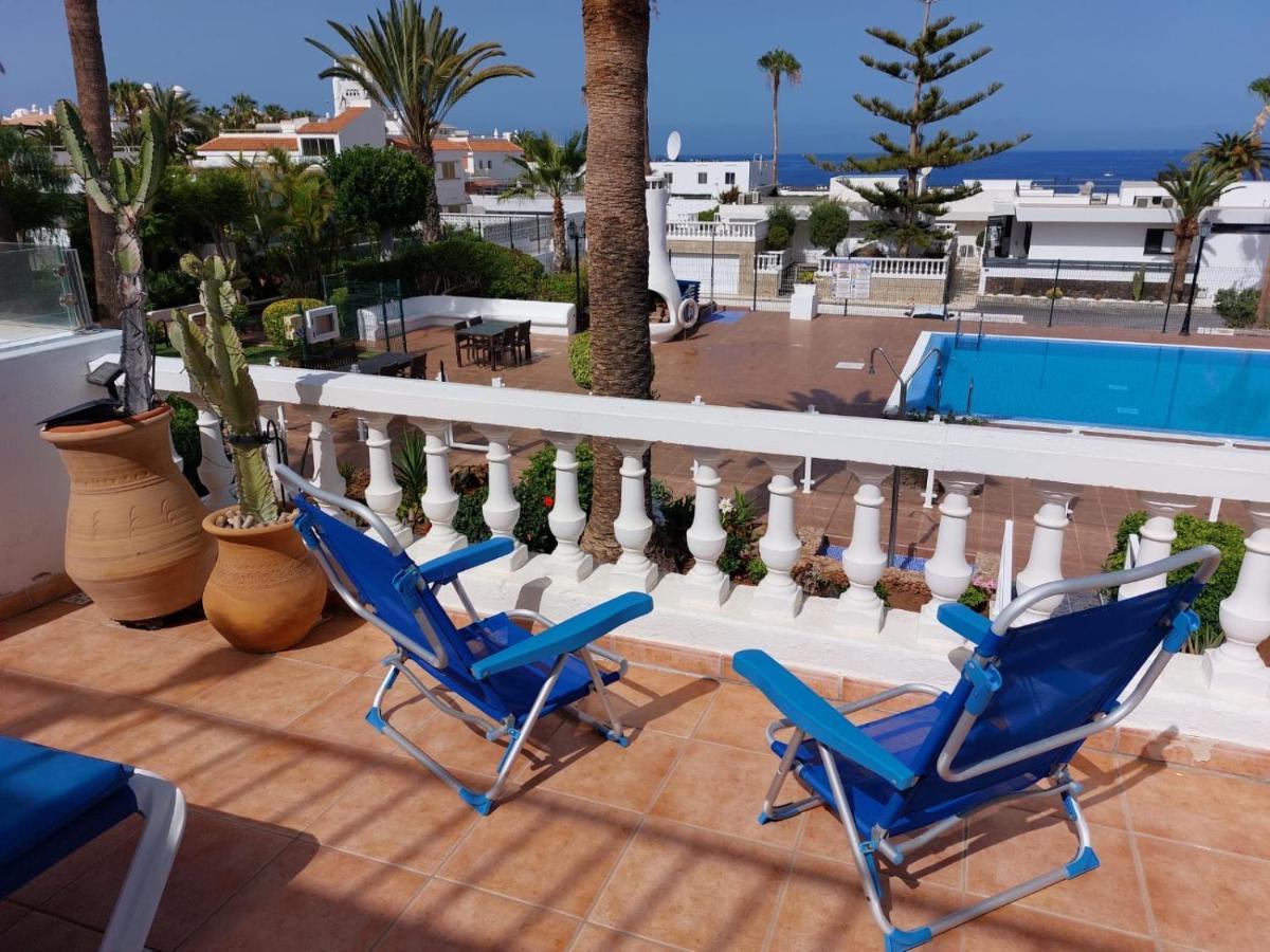 First Line Villa Floor Studio Apartment With Amazing Sea View Air Conditioned Just 50M From The Beach Costa Adeje  Luaran gambar